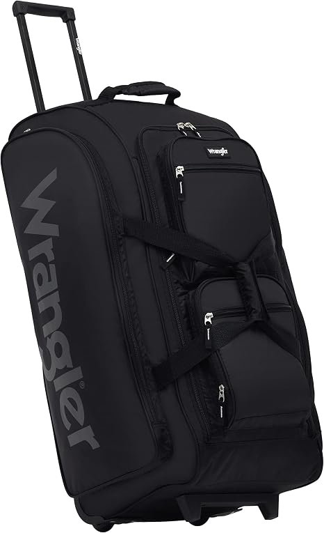 Wrangler Wesley Rolling Duffel (Black)